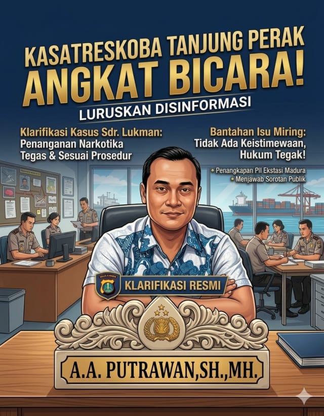 Luruskan Disinformasi, Kasatreskoba Tanjung Perak Jelaskan Dasar Hukum Penanganan Kasus Narkotika