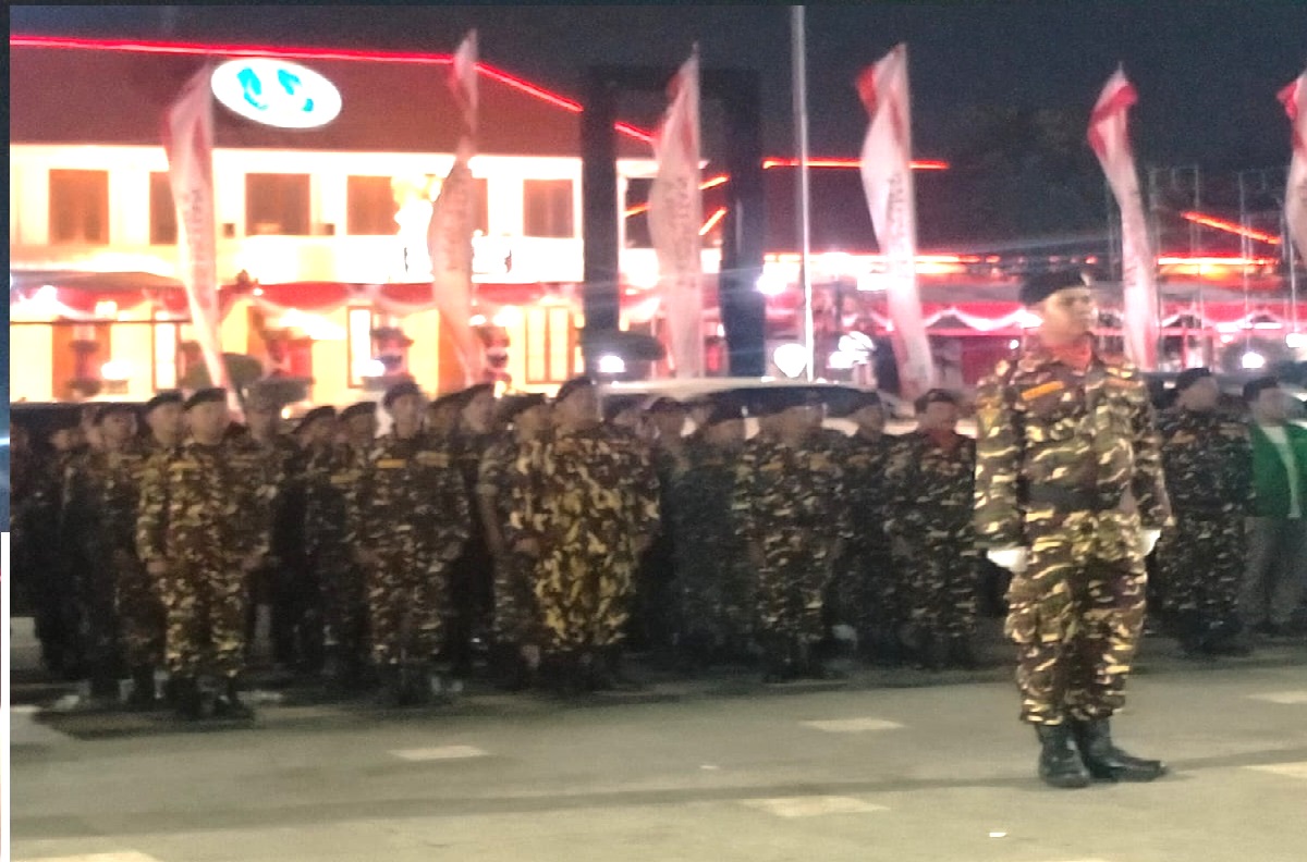 Banser dan Ansor Surabaya Gelar Upacara Peringatan Hari Kesaktian Pancasila di Taman Apsari